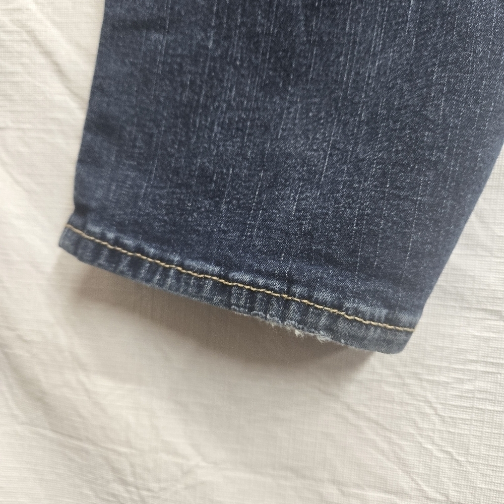 Levi Strauss Signature Straight Leg Jean Womens 6M Mid‎ Rise Stretch Denim Dark - Picture 7 of 11